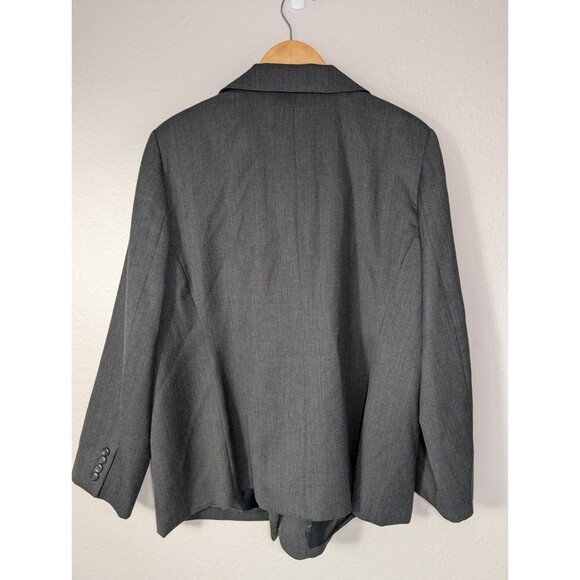 Pendleton Jacket Women Plus 22W 3XL Gray Virgin Wool Button Up Blazer Classy 127 - Picture 2 of 9